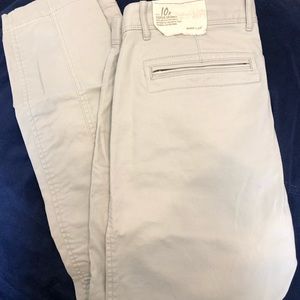 GAP super skinny khakis.  Worn once.  Size 10
